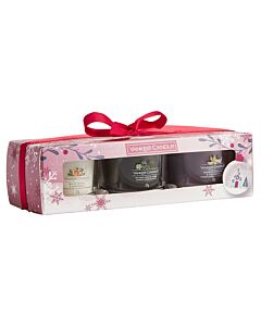 Yankee Candle - Snow Globe Wonderland 3x Signature Filled Votive Gift Set